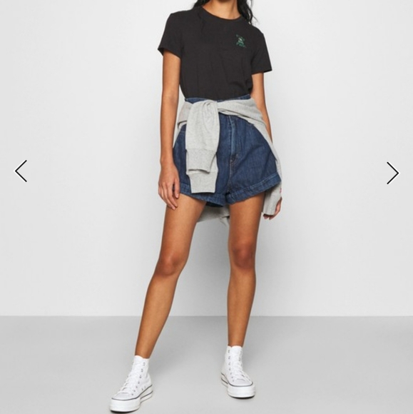 Levi’s High Rise Denim Blue Shorts - Picture 3 of 7